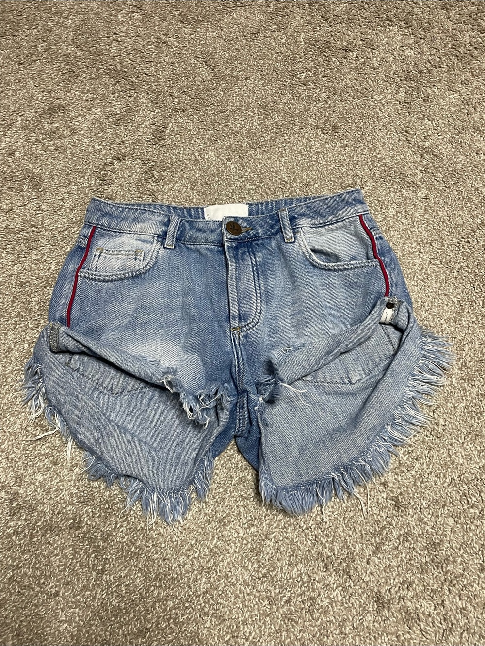 ONETEASPOON Mid Rise Denim Short Shorts Women’s Size 25